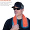 Chill-Its By Ergodyne Cooling Towel, Machine-Washable, 13"x29-1/2", Orange EGO12441 - alternate 4
